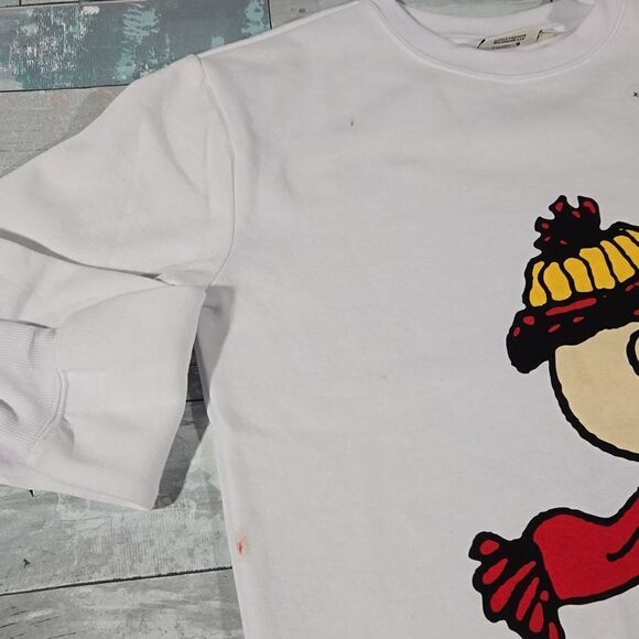 Aeropostale PEANUTS Snoopy & Charlie Brown Crew Sweatshirt sz X-Small - Picture 3 of 7